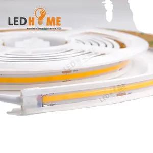 Tira de luces led rgbw de silicona para exteriores, flexible, impermeable, rgb, cob, ip67, 10m, 100m, 12v, 24v, Blanco cálido, rgbic, rgbww