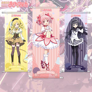 70*25CM <span class=keywords><strong>Manga</strong></span> japonesa Puella Magi Madoka Magica pared arte Mami Tomoe Homura Akemi pared desplazamiento Anime Wallscrolls cartel colgante - Product Image 1
