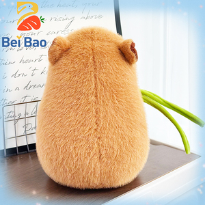 Mochila de Peluche de Capibara al por Mayor, Juguete de Peluche de Cobaya Acuática, Lindo y Adorable, Juguetes de Algodón PP - Product Image 4