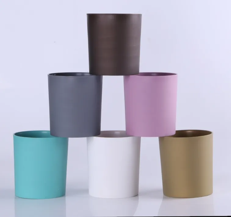 Cylinder Simple Style Glaze Flowerpot Garden Cheap Flower Pot indoor decorative pots planters window plastic planter