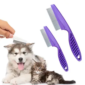 Commercio all'ingrosso in acciaio inox cane <span class=keywords><strong>gatto</strong></span> animali domestici pulce spargimento spazzola multifunzionale peli di animali domestici pulci e strappo rimozione delle macchie - Product Image 1