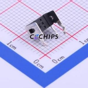 TC-1101V-B-B-W Tactile Switch Through hole Switch Single Pole Single Throw Rectangle Button 1.6N Right Angle Insert - Product Image 2