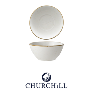 Bol Stonecast moucheté Ø 13 cm blanc décoré à la main Churchill Swhsbs141 - Product Image 4
