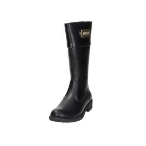 Stivali da ragazza Ferre FB-273 neri in pelle a metà polpaccio - Product Image 2