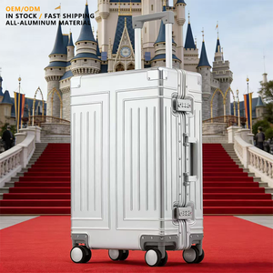 Valises en aluminium de grande taille de 28 pouces, <span class=keywords><strong>valise</strong></span> de voyage en alliage d'aluminium, <span class=keywords><strong>valise</strong></span> à <span class=keywords><strong>roulettes</strong></span> en métal durable avec des roues lisses pour les voyages d'affaires - Product Image 1