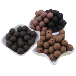 Cuentas de Silicona de Colores Nuevas Directas de Fábrica, Cuentas Redondas de 15 mm con Diseño Moderno y Colorido para la Fabricación de Bolígrafos con Cuentas - Product Image 2