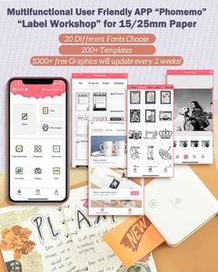 Imprimante photo miniature <span class=keywords><strong>Phomemo</strong></span> <span class=keywords><strong>M02</strong></span> <span class=keywords><strong>Pro</strong></span>, imprimante thermique de poche Bluetooth compatible avec iOS et Android - Product Image 4