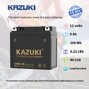 12N9L-BS Nouvelle batterie au plomb-acide pour moto <span class=keywords><strong>KAZUKI</strong></span> 12V 9AH 1,6 kg - Product Image 4