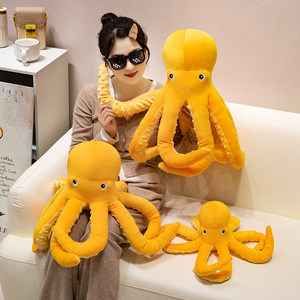Peluche personnalisée en forme de pieuvre amusante, jouet en peluche en coton, animal marin, peluche douce et mignonne, poupée pieuvre - Product Image 5
