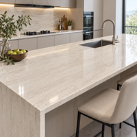 Fabricant chinois de surfaces solides de couleur beige 3660*760*12mm, très demandées au Moyen-Orient