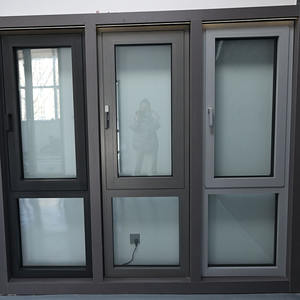 Fenêtres en aluminium à rupture de pont thermique, noires et colorées, standard nord-américain, en promotion – Fenêtres oscillo-battantes en aluminium - Product Image 1