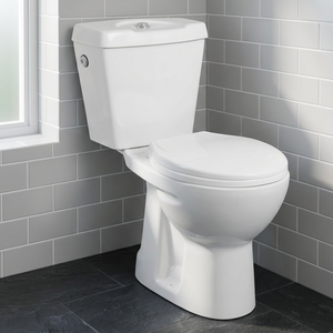 Inodoro de Cerámica de Dos Piezas de Lujo, con Certificación CUPC, Sifón en S, Descarga Doble, Montaje en el Suelo - Product Image 3