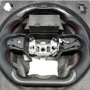 Volante de Fibra de Carbono para <span class=keywords><strong>Dodge</strong></span> Charger <span class=keywords><strong>Challenger</strong></span> SRT 2019 <span class=keywords><strong>2020</strong></span> 2021 2022 2023 - Product Image 1