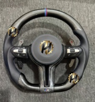 Volant en fibre de carbone LED HZ Sports pour véhicules de la série 5 F10/F30/F31/F32/F20/E92/E60/X6 E71/X5 E70/M3/M4/M6
