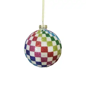 Yb Nieuwe Ontwerp Groothandel Kerst Ornament Globe Voor Vakantie Glas Bal