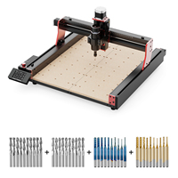Kit de Router CNC de 3 Ejes Twotrees TTC450 Pro, Fresadora Láser y Brocas, Máquina de Trabajo en Madera de 3 Ejes con Múltiples Husillos
