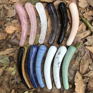 Neuheiten: Natürlicher Kristall Yoni <span class=keywords><strong>Dildo</strong></span> Massagegerät, Heilkristall Rosenquarz Massagestab für Frauen - Product Image 4