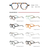 Gafas de acetato Borregls para mujer, montura de alta calidad, gafas de diseñador de marca, gafas de aviador a la moda, gafas ópticas para hombre 19174