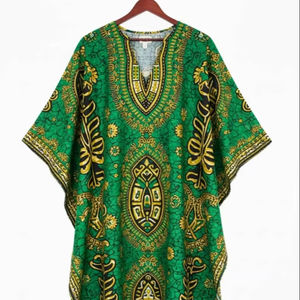 Robe midi bohème en lin respirant faite à la main avec taille haute et ceinture élastique - Product Image 1