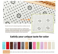 Tapis en laine de soie épaissie, doublure pour panier suspendu, tapis de chaise d'ordinateur, tapis de sol circulaire pour tente extérieure, couleur unie
