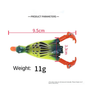 Hessen Duck 10สี9.5ซม. 11g เหยื่อ<span class=keywords><strong>ตก</strong></span><span class=keywords><strong>ปลา</strong></span><span class=keywords><strong>กบ</strong></span><span class=keywords><strong>กระโดด</strong></span> - Product Image 4