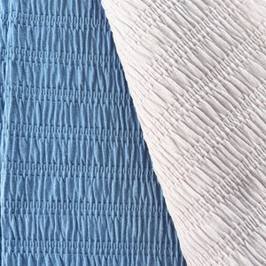 定制设计男童女童夏装95% 涤纶5% 氨纶褶皱针织时尚透气环保 - Product Image 1