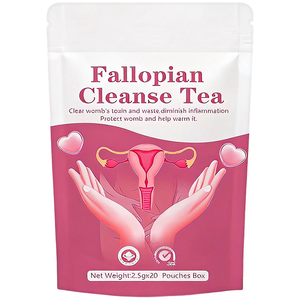 شاي تنظيف قناة فالوب الطبيعي، أكياس شاي أعشاب عضوية لدعم الخصوبة وصحة الرحم وتوازن الأس الهيدروجيني - Product Image 1