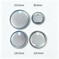401 #   502 # 603 #   Couvre-boîtes en aluminium à décollement facile, type O, en fer blanc avec anneau en feuille d'aluminium, à ouverture facile pour emballages de boîtes en carton