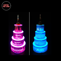 Support de présentation de bouteilles LED, présentoir de bouteilles VIP avec éclairage rétroéclairé RVB multicolore pour boîte de nuit, bar, fête