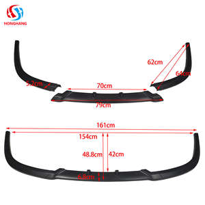 <span class=keywords><strong>Leon</strong></span> <span class=keywords><strong>Cupra</strong></span> Mk1 <span class=keywords><strong>Mk2</strong></span> Mk3 Mk4 2015-2021 marca Honghang accesorios de decoración de coche parachoques delantero divisor de labios caja de cartón asiento ABS N/M - Product Image 2