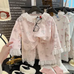 Conjunto de Pijama de Dos Piezas para <span class=keywords><strong>Niñas</strong></span>, Estilo Princesa, Manga Larga, para Otoño e Invierno 2026, Venta al Por Mayor - Product Image 1
