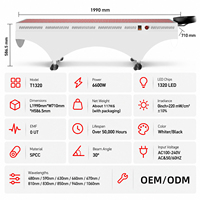 Lit de luminothérapie rouge pour tout le corps, panneau LED infrarouge proche 660nm 850nm, 10 longueurs d'onde, écran tactile, machine de luminothérapie PDT