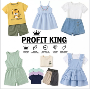 Cartoon Style Summer Kids Sets, Loose Casual Children Clothes, Random Mix <b>Mixed</b> Styles Shipment - Product Image 1