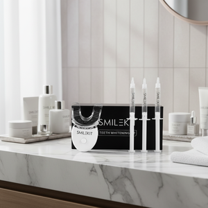 Kit de blanchiment dentaire à domicile personnalisé en marque propre, kit de blanchiment dentaire avec gel blanchissant HP Pap, lumière LED pour usage domestique - Product Image 2