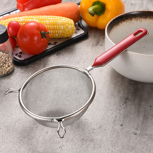 Hoogwaardig Vergiet Kookgereedschap Roestvrijstalen Olievlek Netto Schep Vergiet Metalen Fijnmazig Zeefjes Gaas Met Haak - Product Image 5