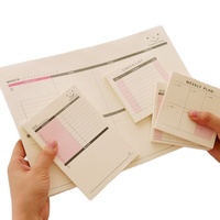 Deli — cahier de bureau, papier autocollant, planificateur quotidien hebdomadaire, papeterie coréenne pour voir facilement les ventre, fournitures de bureau