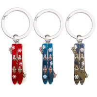 Aimant de réfrigérateur en résine avec logo personnalisé Cadeau de voyage Aimant de réfrigérateur souvenir d'Andorre pour le ski européen en montagne et la neige