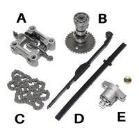 Accessoires de moteur de moto GY6 50 80 GY6 125 150 Arbre à cames Scooter Cyclomoteur Moteur 48cc Culbuteur Petite chaîne GY650 GY680 GY6125