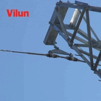 Pince de suspension hélicoïdale pour câble à fibres optiques OPGW OCL 2270 100 en alliage d'aluminium isolé PE certifié ISO9001 Marque Vilun