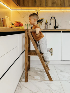 Lit d'apprentissage pliable en bois de style ferme avec un design moderne pour l'assistance des tout-petits Origine européenne - Product Image 2