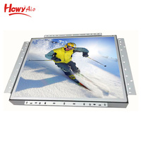 Monitor PC 10 Inci Bersertifikat CE,RoHs,FCC, DV 12V, Monitor LCD/LED 10 Inci Bingkai Terbuka Logam, Layar LCD Pos