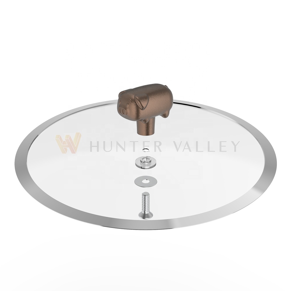 비스틱 조리기구 세트 교체 손잡이 냄비 뚜껑 손잡이 동물 시리즈 도면 사용자 정의 허용 조디악 시리즈 - 돼지 손잡이