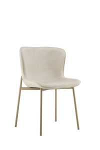 Minimalistische rechthoekige witte tafelblad van hout en metaal met gepoedercoat sinterstenen onderstel voor keuken of kantoor - Product Image 4
