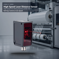 Machine de découpe de film haute vitesse avec capteur de distance laser LR-TB5000 DTOF 1000Hz IP65 RS485 pour contrôle de l'écartement des rouleaux, fabricant sur mesure