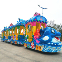 Centre commercial train parc d'attractions électrique petits trains enfants océan petite piste train tour pour les enfants