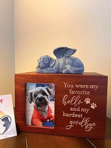 Urnes commémoratives funéraires pour animaux de compagnie Youlike Keepsake Grand bois naturel en bois pour chiens Fuzhou Cercueils et urnes durables pour animaux de compagnie - Product Image 4