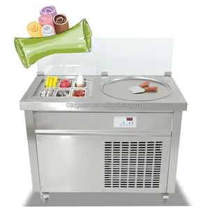 Commercial Hot Sale Deep Fat Fried Ice Cream Factory Price Freezing Pan Fried Ice Cream Rolls Machine