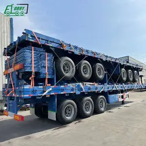 Chất lượng cao 40ft giường phẳng Trailer container phẳng bán Trailer 4x4 giường phẳng xe tải Trailer 2020 xe tải để bán