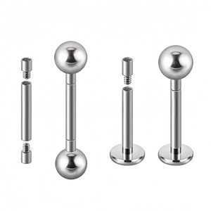 <b>Titanium</b> Alloy Thread Extension Rod M0.9 M1.2 Internal Screw Piercing Accessory For Navel Lip <b>Stud</b> Jewelry DIY - Product Image 3