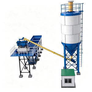 Centrale à béton stationnaire de petite taille 25m3, mélangeur JS500, équipement de dosage PLD1200, silo de 80/100 tonnes pour la construction - Product Image 3